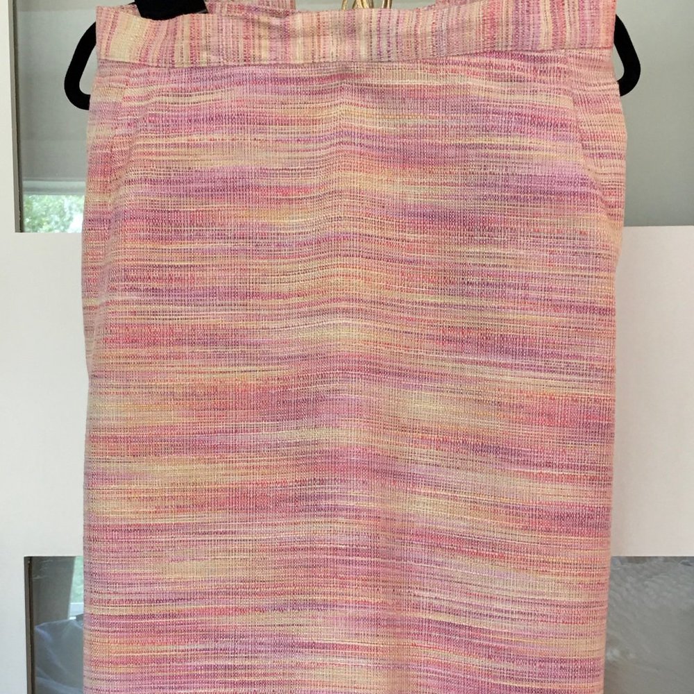 Tweed Looking Pink Skirt